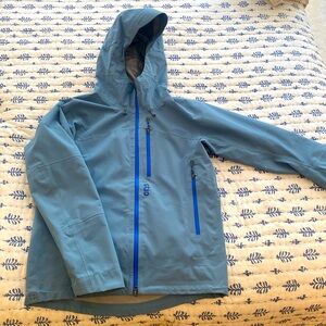 Stio Men’s Medium Ski Jacket, slate blue, good used condition